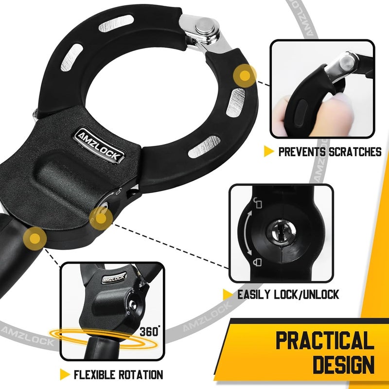 AMZLOCK Electric Scooter Lock Anti Theft, Scooter Accessories, Heavy Duty 5/16" Chain Lock 29.5" with Scooter Bag, for Scooter, Motorcycle, Electric Bike, Gate - Image 4